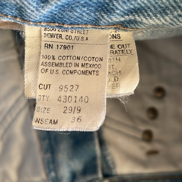 Vintage Rockies Rocky Mountain Bareback Western Cowboy Jeans size 29/9 - Picture 7 of 9